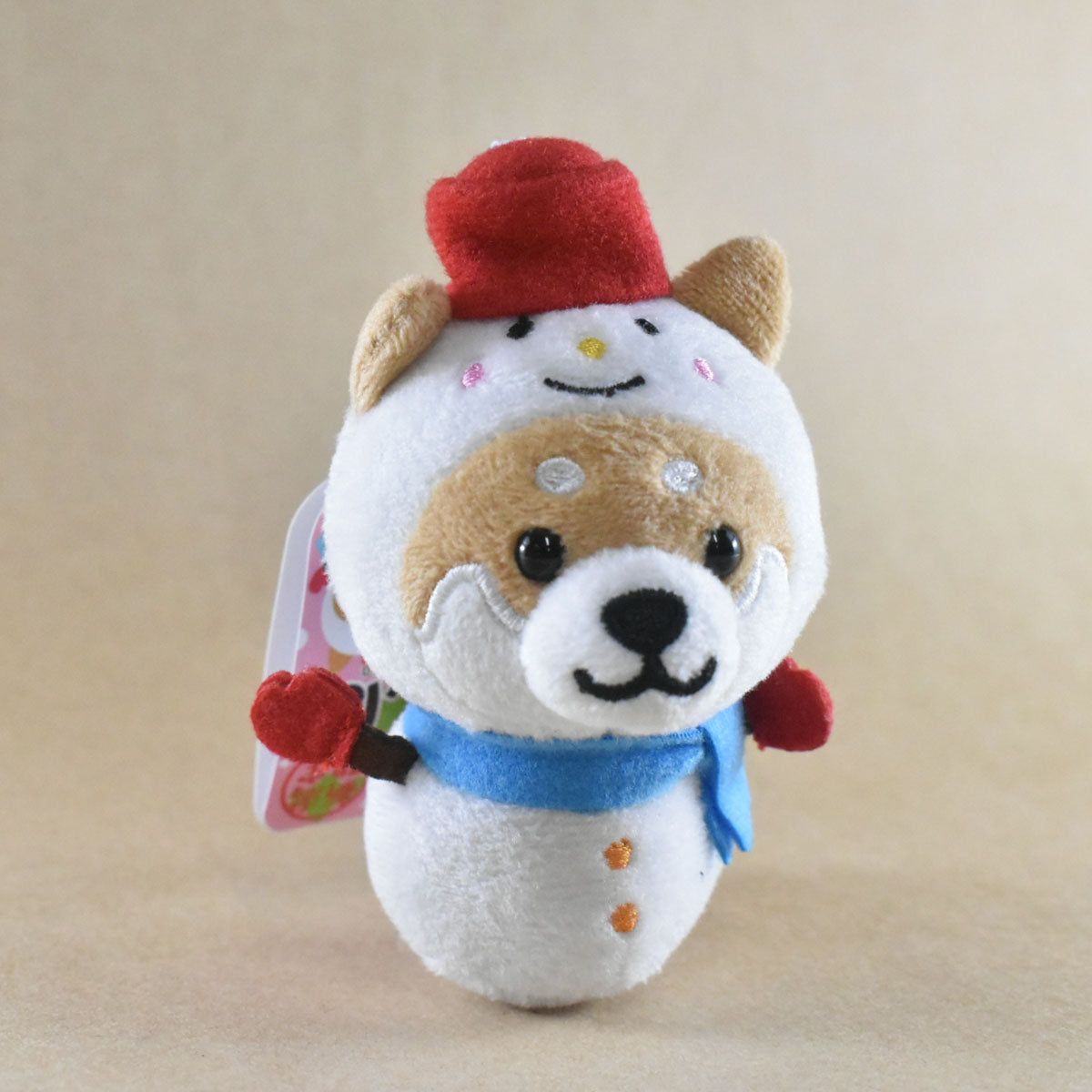 新潟限定 旅するマメしばボールチェーン　雪だるま