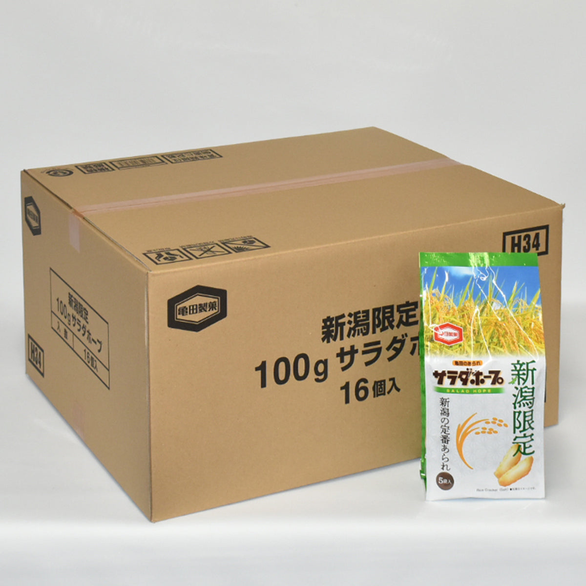 お得なケース買い！100g サラダホープ 5袋入り　うま塩16個