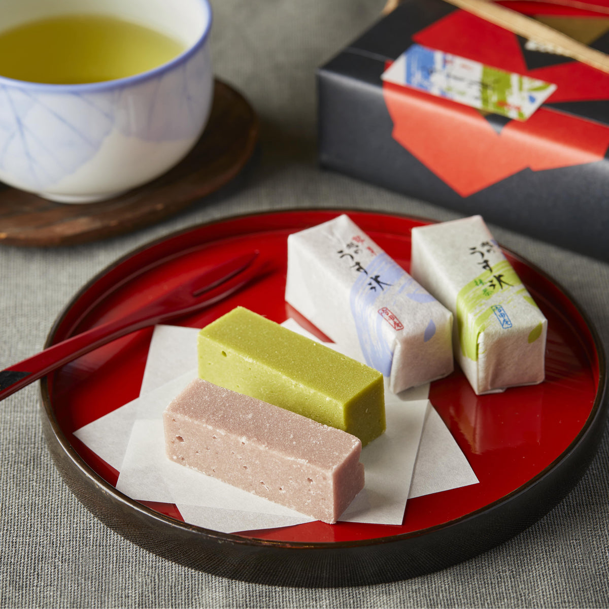 うす氷 小豆と抹茶　10個入