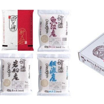新潟県産米食べ比べセット　1キロ×4種類