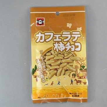 浪花屋  柿チョコ   カフェラテ