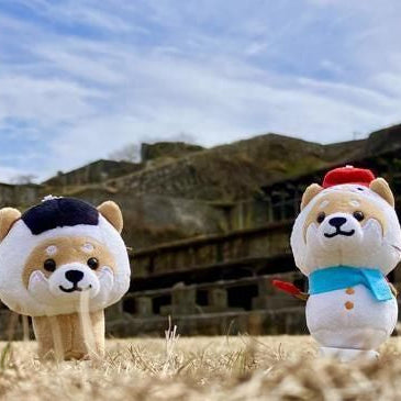 新潟限定 旅するマメしばボールチェーン　雪だるま
