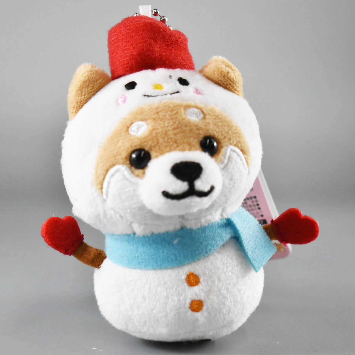 新潟限定 旅するマメしばボールチェーン　雪だるま