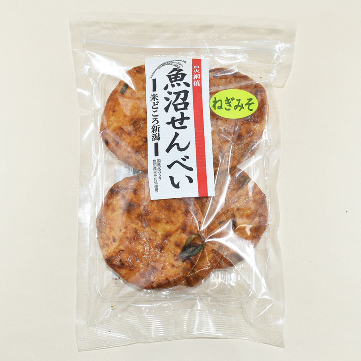 魚沼せんべい　ねぎみそ