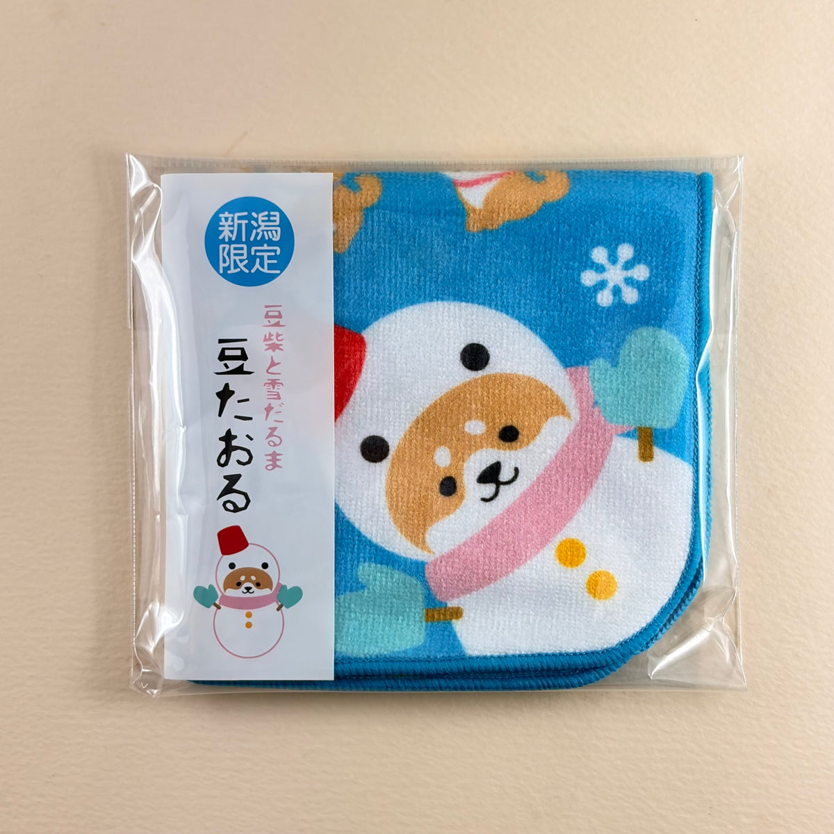 新潟限定　豆たおる　マメしばと雪だるま