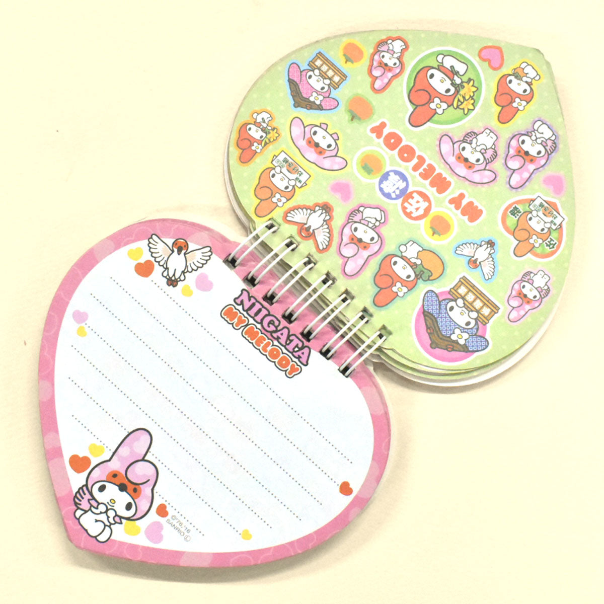 限定！マイメロディ トキ ぷっくりメモ – 新潟県観光物産オンライン